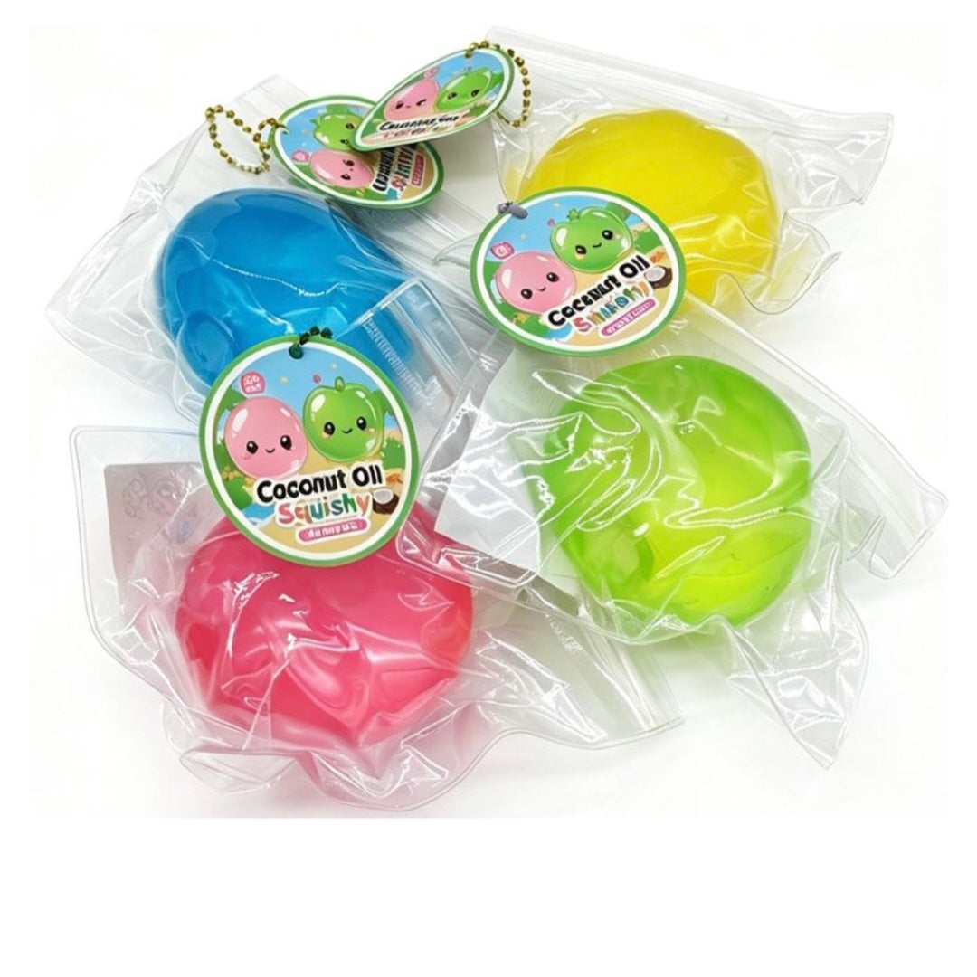 Coconut oil Squishy ball -keltainen-