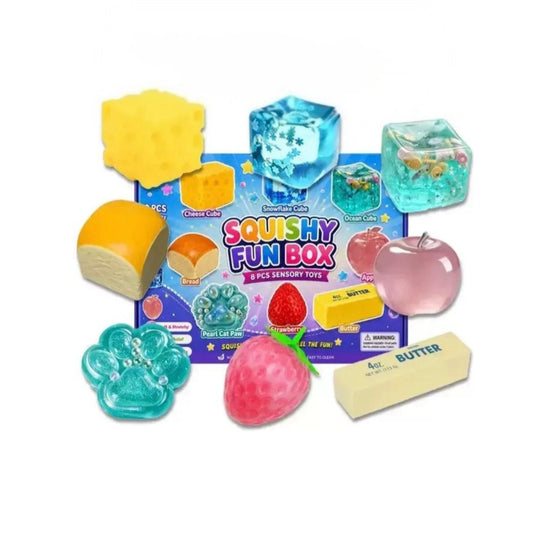 Squishy box -sininen-
