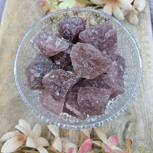 Mansikkakvartsi raakapala
